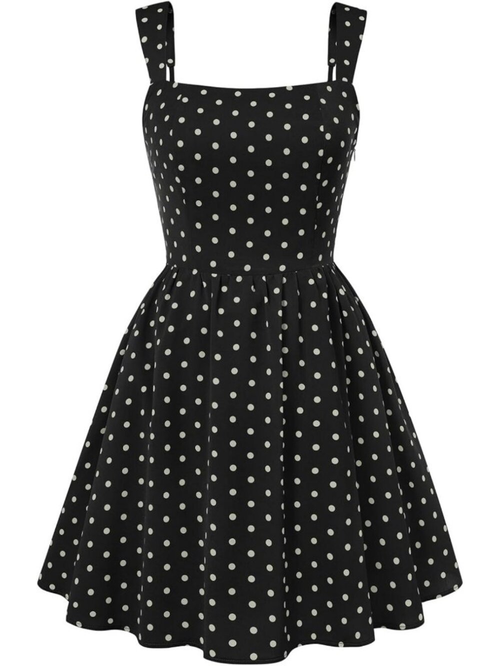 Chic Polka Dot Mini Dress for HOCO, Cocktail Parties & Special Occasions